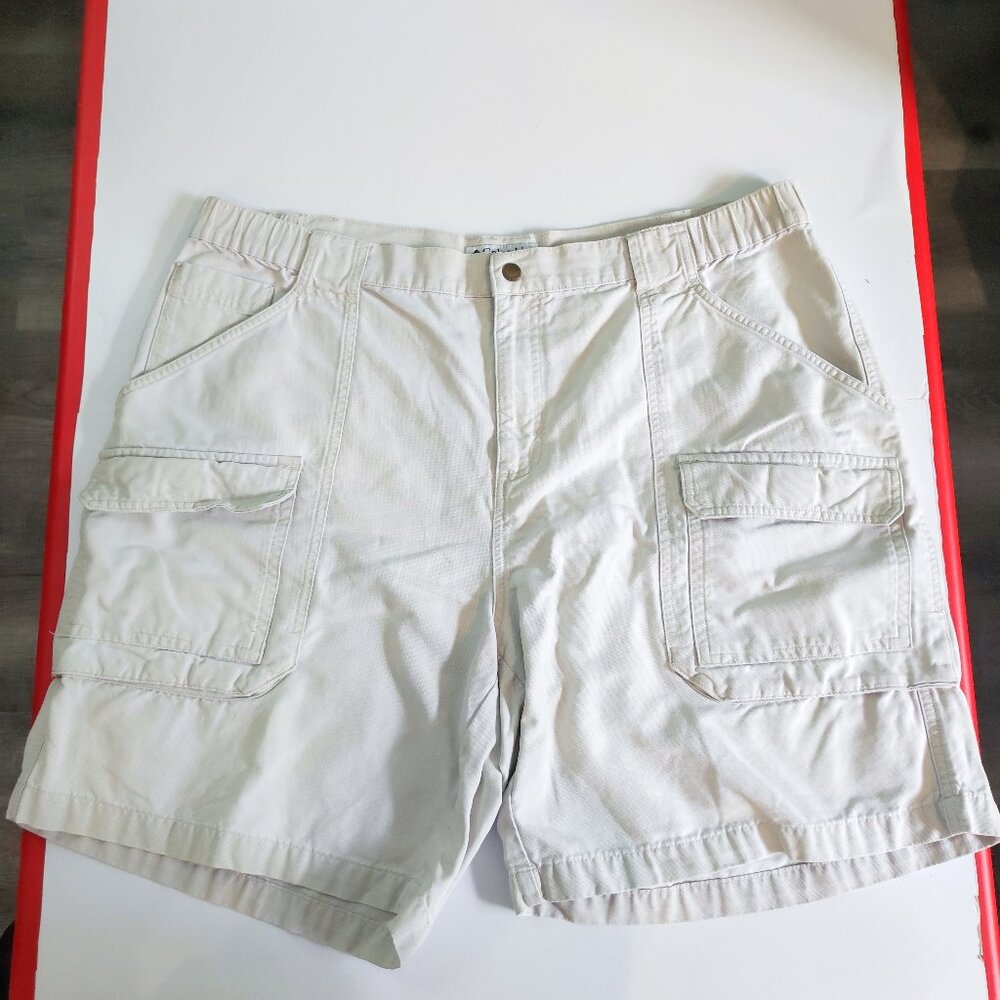 Columbia cargo cotton shorts off-white men's size XL